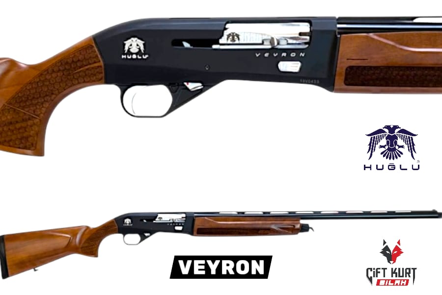 Huğlu VEYRON 12 Tüplü Şarjörlü Yarı Otomatik Siyah Av Tüfeği